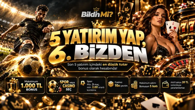 5 Yatırım Yap, 6. Bizden kampanya görseli